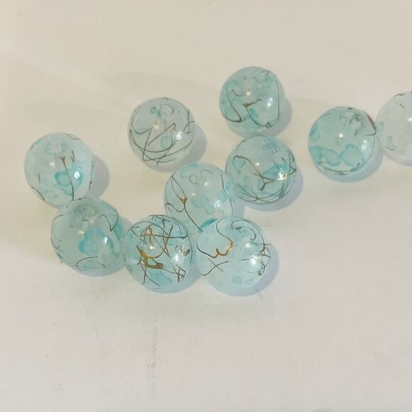 Lot Of 9 Assorted Blue Themed Beads 228 Pcs For Jewelry Making Crafting Projects - Picture 12 of 16
